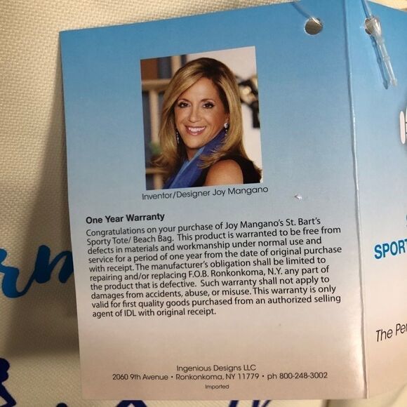 JOY Mangano Be A Mermaid Make Waves Canvas Tote - Picture 7 of 13